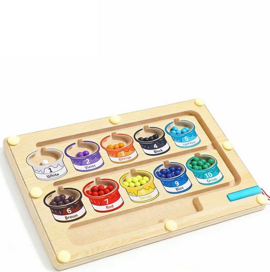 4 Mini Color-Sorted Number Mazes - Color 01