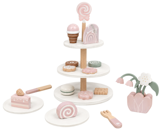 White Peach & Cheese Tea Set
