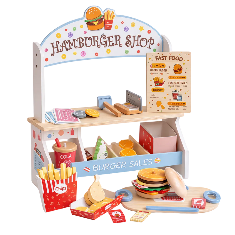 Luxury 28-Piece Sales Rack Burger Set