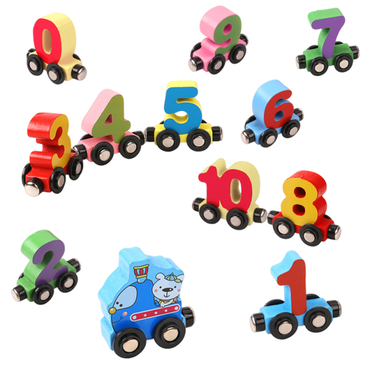 Magnetic Number Twelve-Section Car (Small)