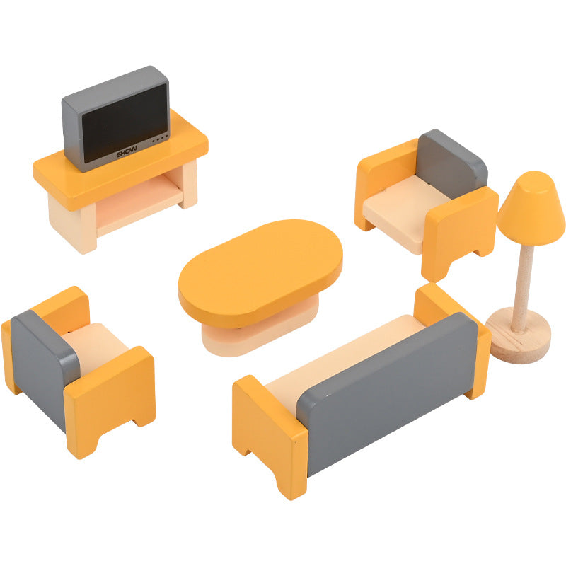 Mini Furniture Toy Set (5-Piece) - Style A