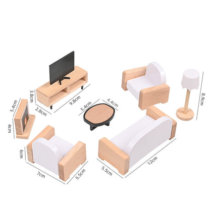 Mini Furniture Toy Set (5-Piece) - Style B