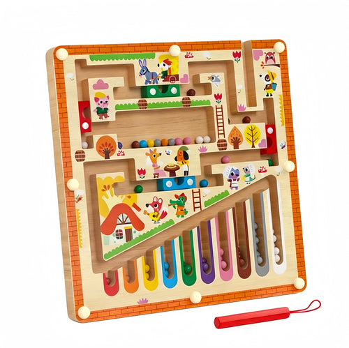 Number Color Sorting Maze (White Box)