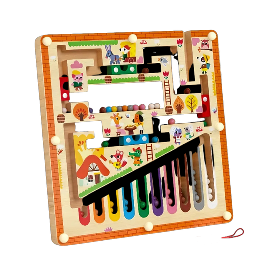 Number Color Sorting Maze (White Box)