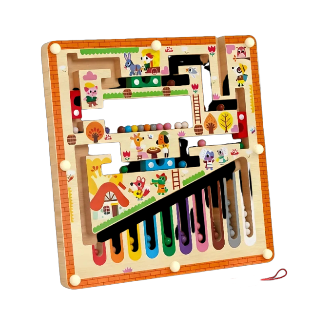 Number Color Sorting Maze (White Box)