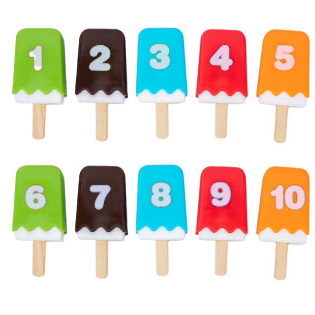 Number Popsicle Stick Toys