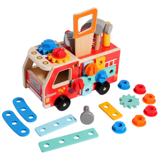 Wooden Simulation Disassembly & Assembly Tool Truck