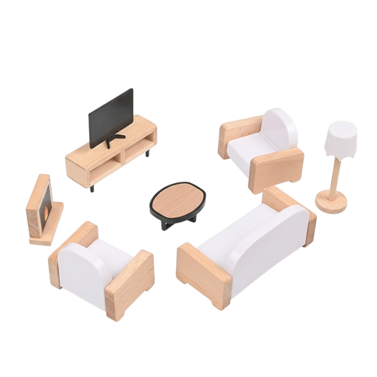 Mini Furniture Toy Set (5-Piece) - Style B