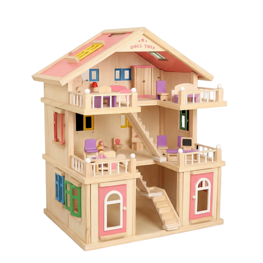 Solid Wood Villa Dollhouse